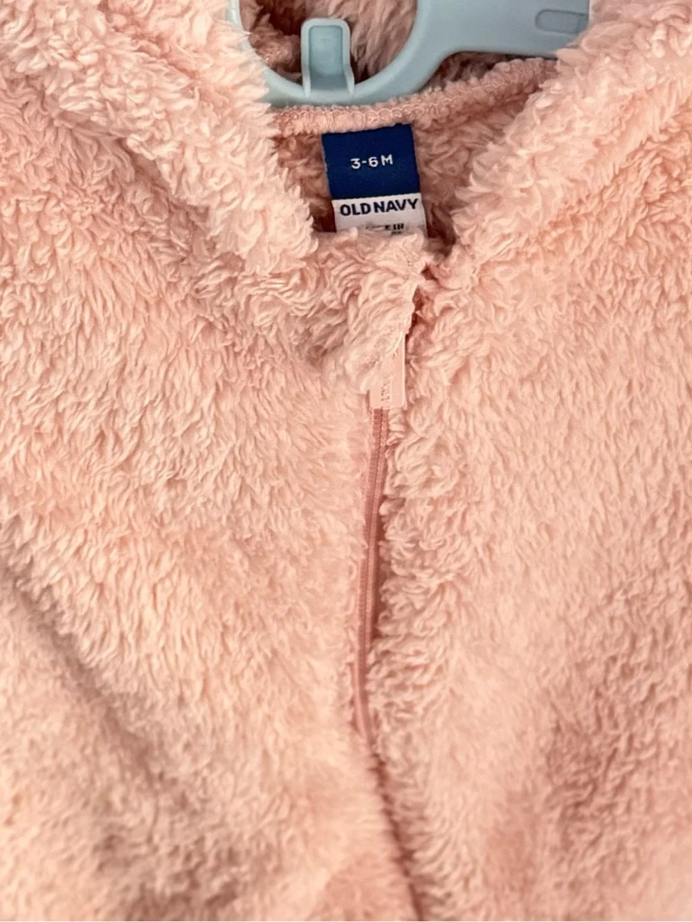Old Navy Teddy Sherpa One-Piece Pram Suit -Pink